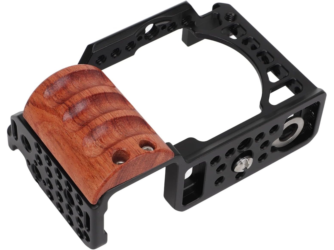 Cámara De Aleación De Aluminio Con Mango Ergonómico De Madera E Interfaz