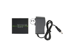 Divisor De Interfaz Multimedia Hd, 1 Entrada, 2 Salidas, 4k 30hz, Aleación De Aluminio, 100-240v