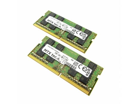 Memoria RAM MTXTEC 32 GB (2X16 GB) SODIMM DDR4 PC4-25600, 3200Hz