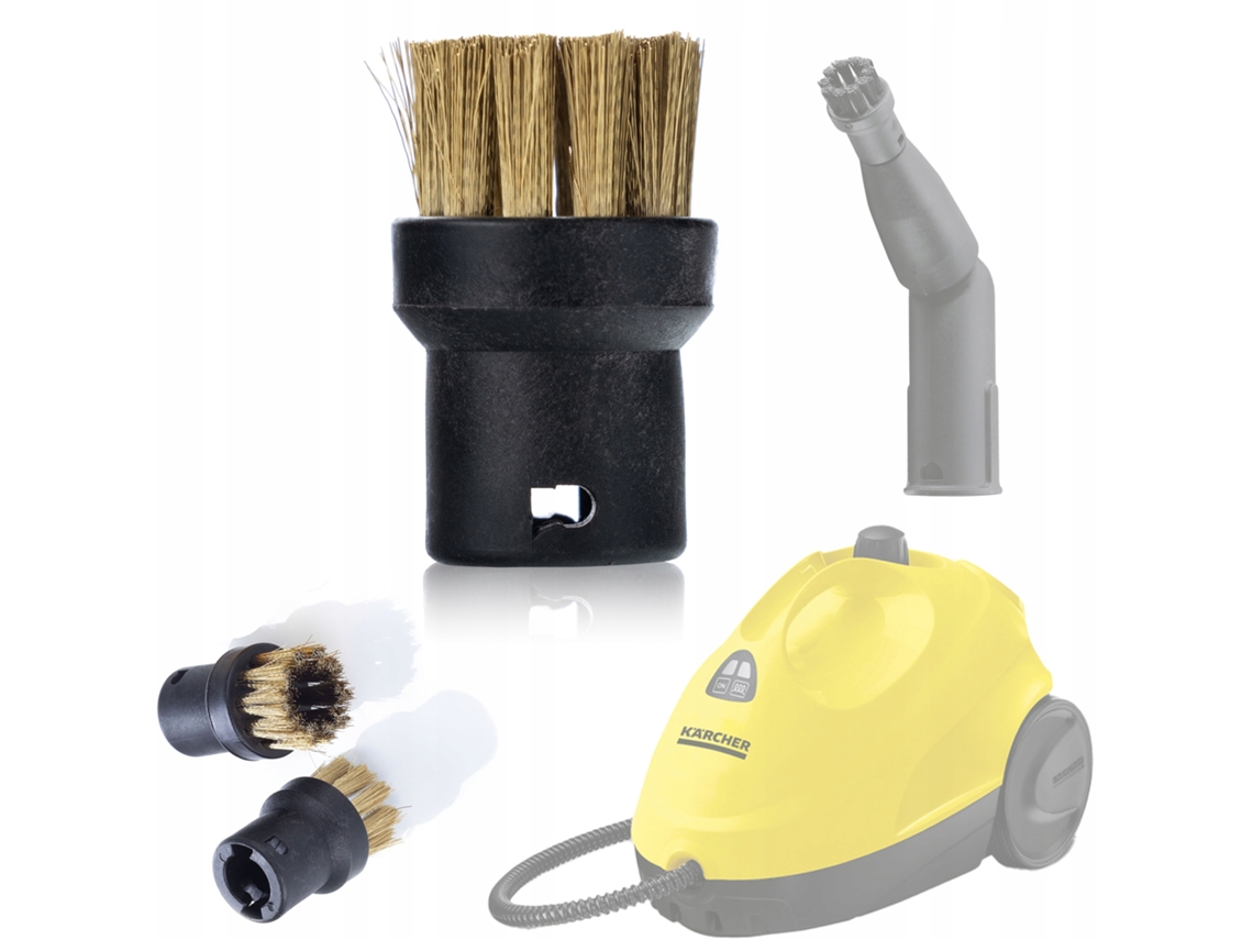 Cepillo de latón de repuesto: limpieza eficaz | Compatible con limpiadoras de vapor Kärcher SC 1-6