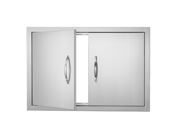 Puerta Doble de Acero Inoxidable 711x482mm para Cocinas Exteriores con Cierre Magnético Tekmaquinas