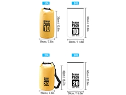 Mochila Impermeável Flutuante Para Kayak Camping Natação Drifting Bolsa Pvc Alta Impermeabilidade Com Fechamento De Alta Frequência