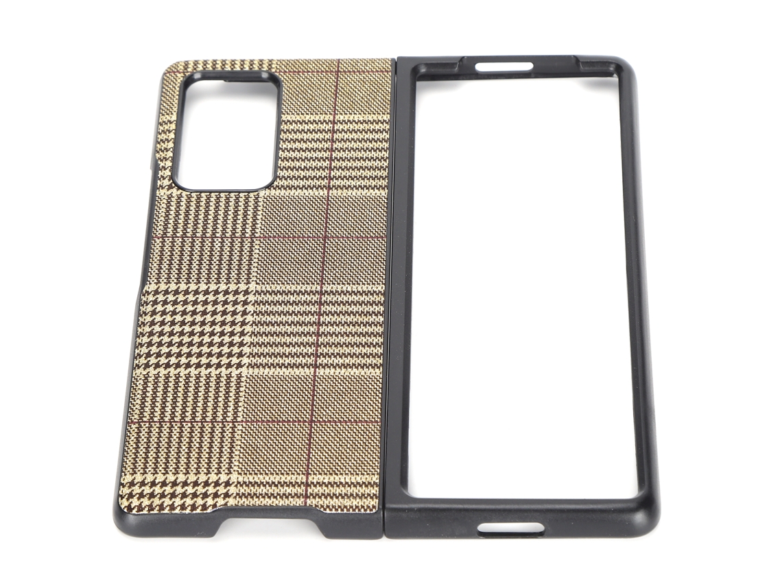 Capa De Couro Duro Anti-queda Para Samsung Galaxy Z Fold 2, Protetora E Shockproof
