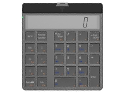 Teclado numérico Bluetooth 4.0 con función de calculadora y pantalla 2 en 1 Teclado numérico y calculadora Ly Ebike
