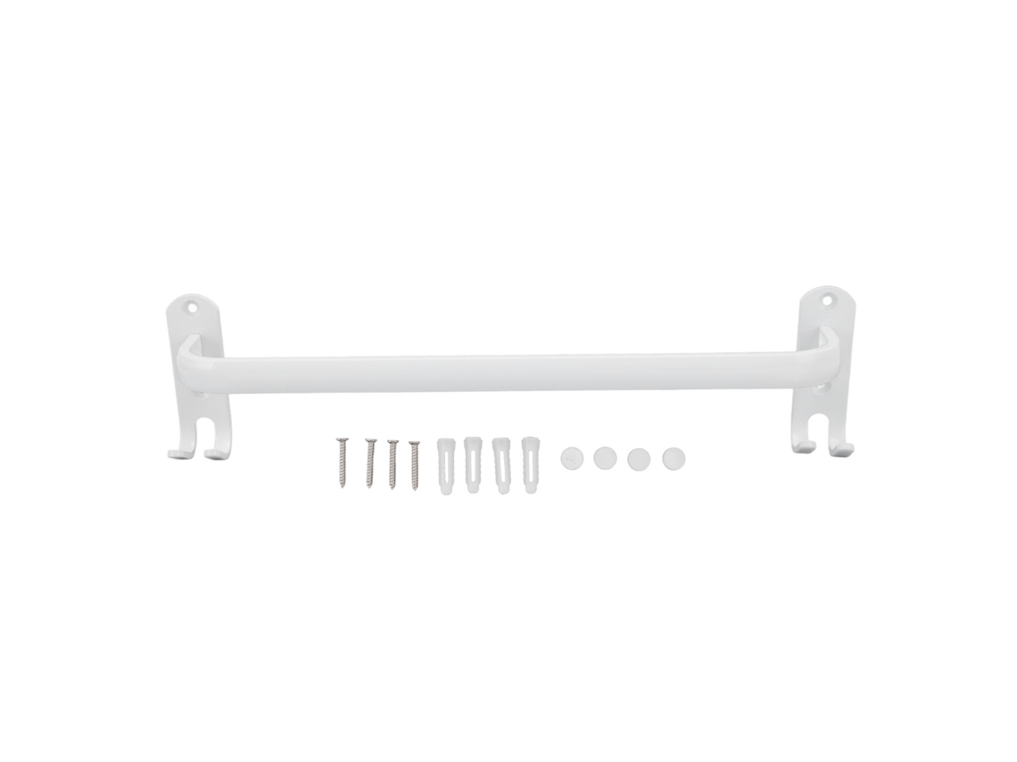 Barra Para Toallas Multiusos De Acero Inoxidable 304 Para Baño Y Cocina, Color Blanco.