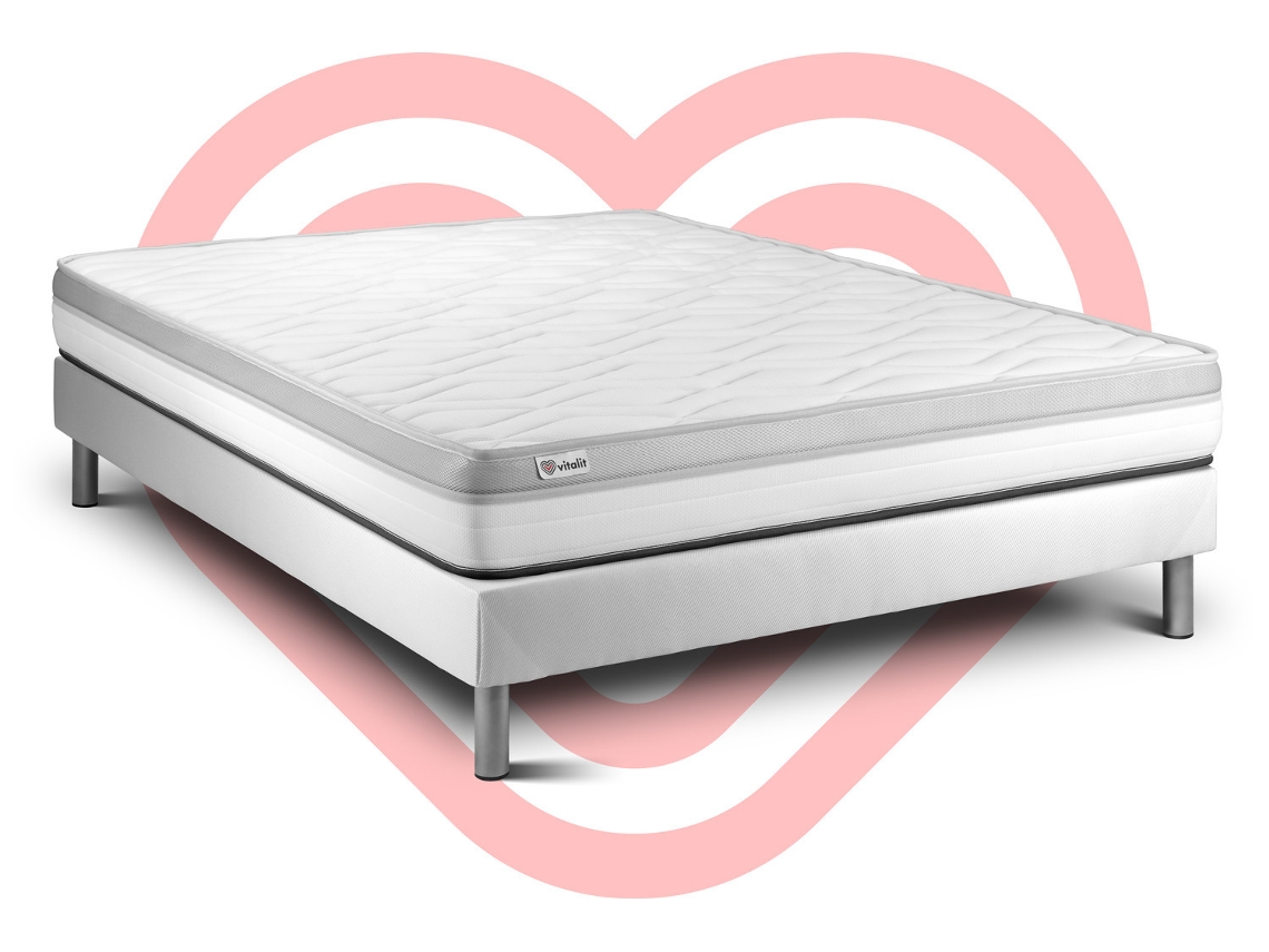 Set Vital Relax 135 X 200 Cm Kit Somier Blanco