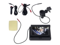 Cámara Para Coche Para Bebés Con Visión Nocturna De 140°, Monitor De 4,3", Segura Y Estable.