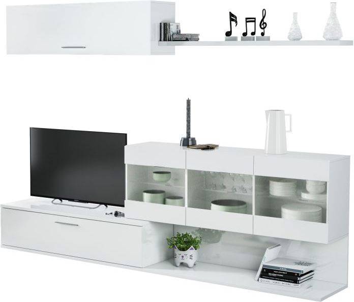Conjunto de Muebles de TV VMO HOME Glossy (160 cm x 54.2 cm x 13.1 cm | 138.2 cm x 44.6 cm x 12.7 cm)