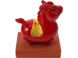 Estatua Decorativa Caballo Cerámica Elegante Figura Artística Escultura Zodíaco Chino Decoración Oficina