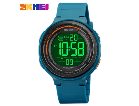 Reloj multifuncional deportivo digital para hombre, cronómetro resistente al agua, reloj despertador, azul lago LUUCOZK
