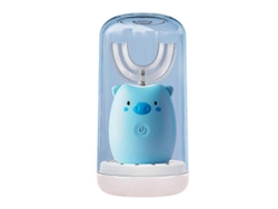Cepillo Eléctrico Infantil De 2 A 6 Años Con Taza 3 Modos De Cepillado Temporizador 45s (azul)