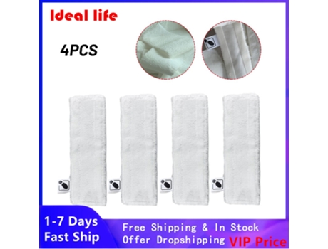 Kit de almohadillas de suelo de paño de mopa, 4 piezas, para Karcher Sc2 Sc3 Sc4 Sc5 Easyfix, limpiador a vapor, trapeadores, paños para fregar, al...