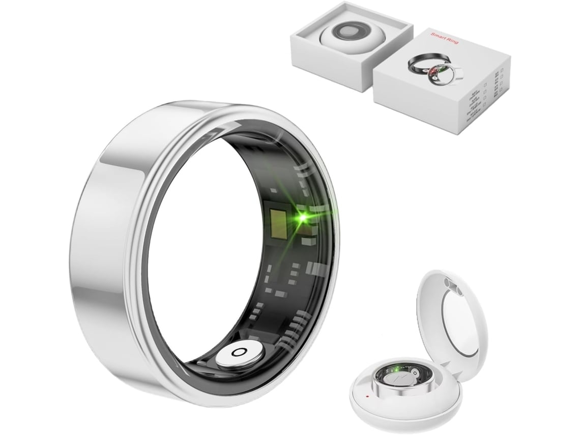 Anillo inteligente rastreador de salud anillo de salud para hombres y mujeres anillo de sueño con batería de larga duración rastreador de ejercicios impermeable NISSGU