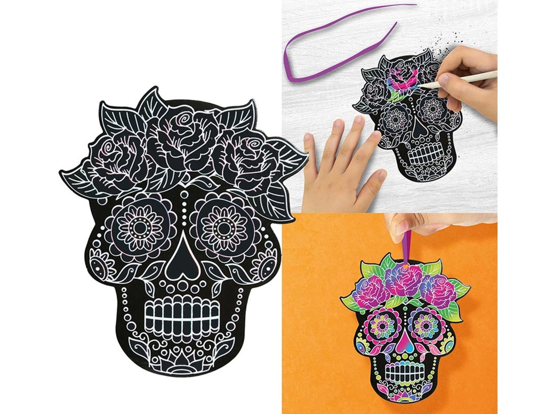 Pack de 6 Siluetas Mexicanas para Colorear 12 cm