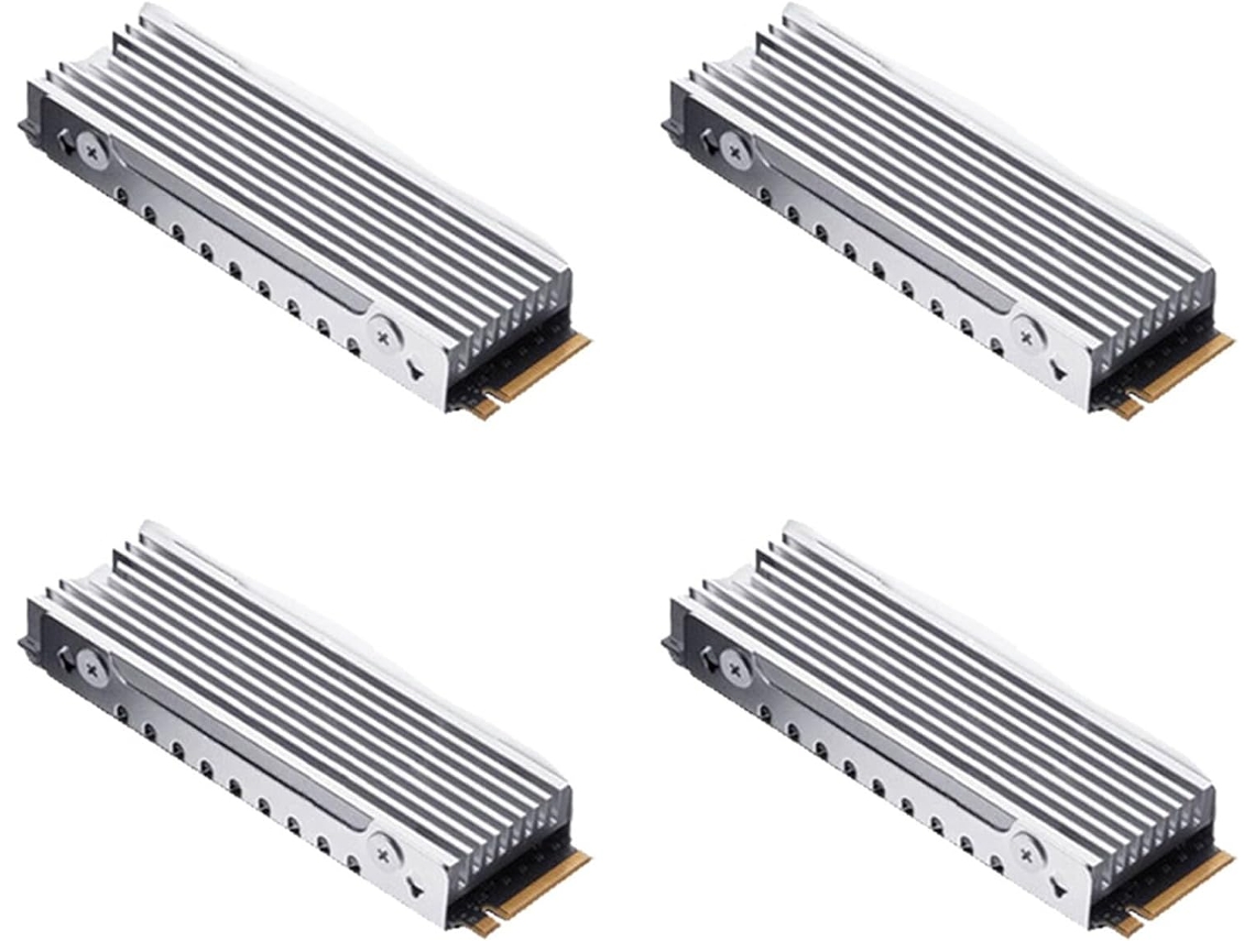 Disipador De Calor De Aluminio Con Almohadilla Para 4 Ssd M.2 2280 Nvme
