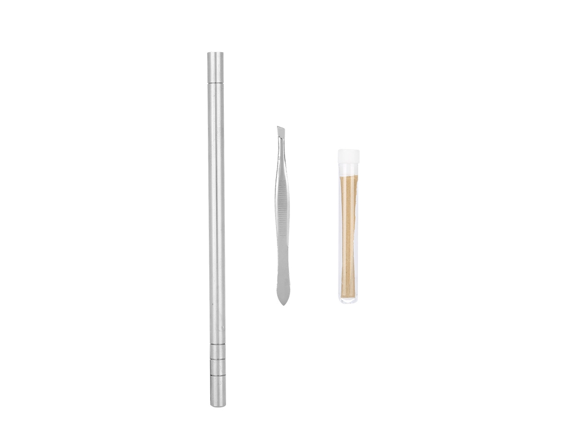 Kit De Caneta De Gravura Capilar Profissional Com Lâmina Para Sobrancelha, Barba E Cortes De Cabelo