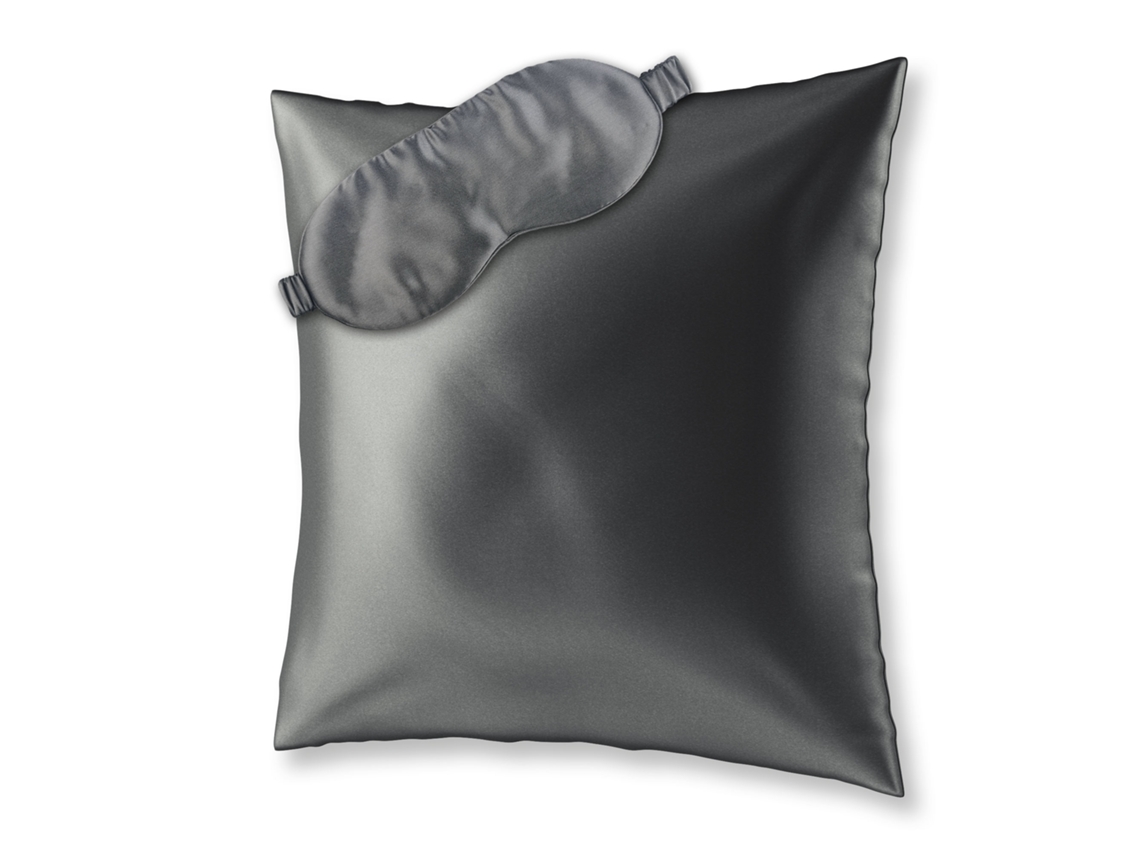 Funda de almohada y antifaz de seda AILORIA Beauty Sleep Set L (80 x 80 x 0.3 cm)