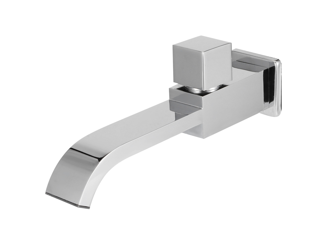 Grifo de baño de cascada de pared de un solo enfriamiento G1/2, cromado