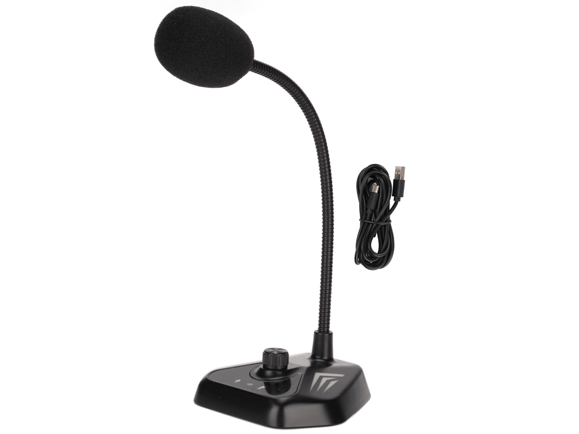 Micrófono Usb Omnidireccional De 360° Con Luces Rgb, Antiinterferencias, Plug And Play Para Reuniones Y Juegos.