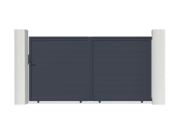 Puerta corredera de aluminio soldado EIGER 3m H.180cm