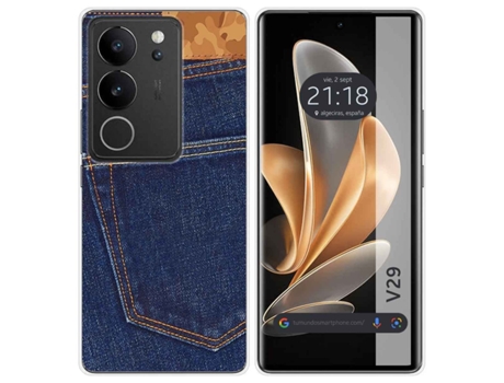 Funda Diseño Vaquero para Vivo V29 5G TUMUNDOSMARTPHONE Silicona Multicolor