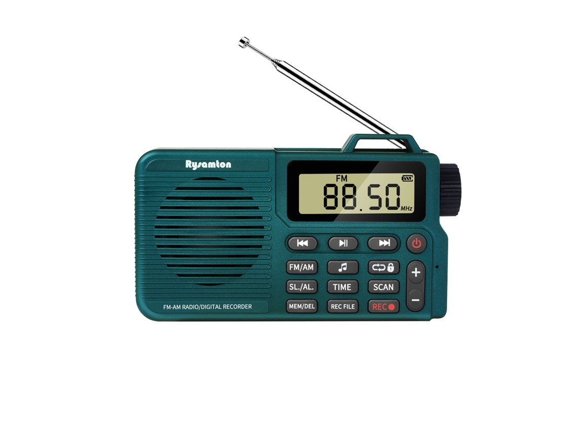 Radio digital portátil AM/FM con grabadora, altavoz Bluetooth 5.0, alarma y temporizador de apagado para uso diario y relajación. Viewleaf