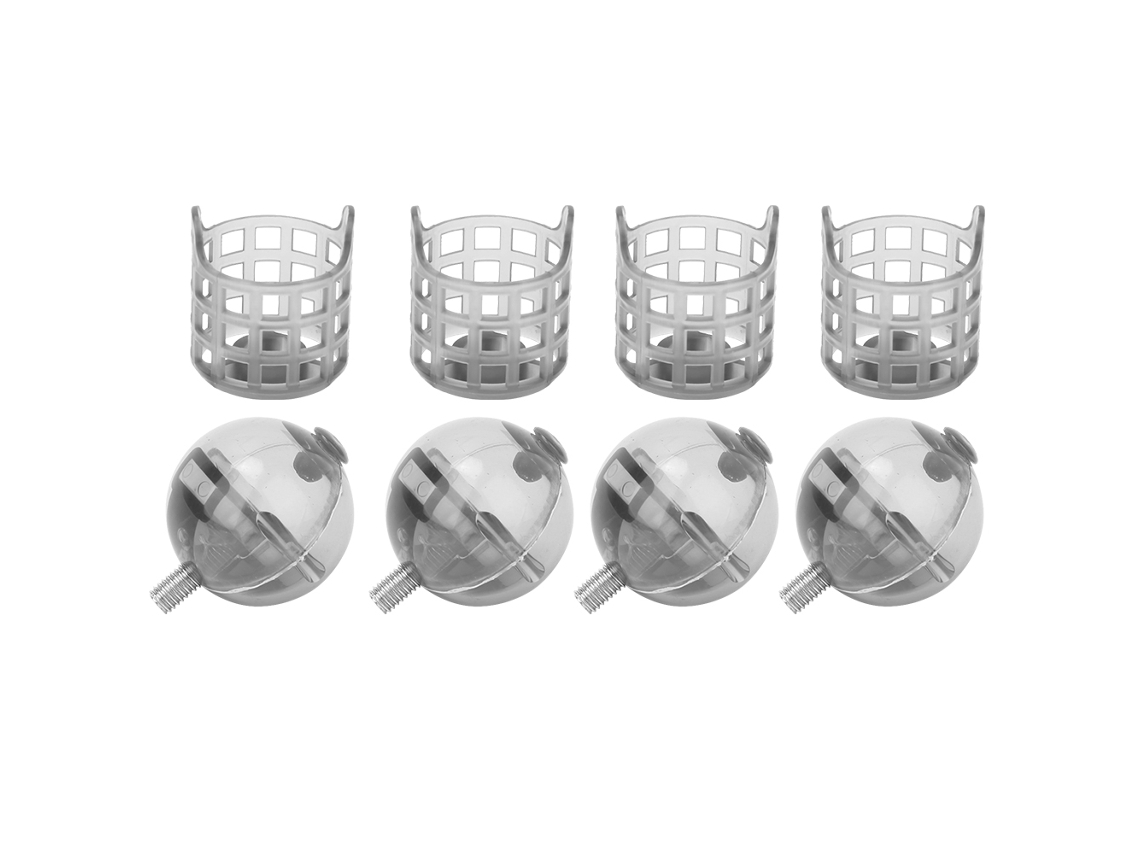 Juego De 4 Cestas Portátiles Para Cebo De Pesca En Plástico Pe Con Peso, Accesorio De Pesca Para Carpas.