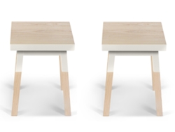 Banco MON PETIT MEUBLE FRANÇAIS de Madeira Maciça Assento 35 cm (2 unidades)