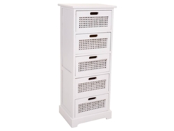 Sinfonier de Madera Blanco 35x29x91h cm