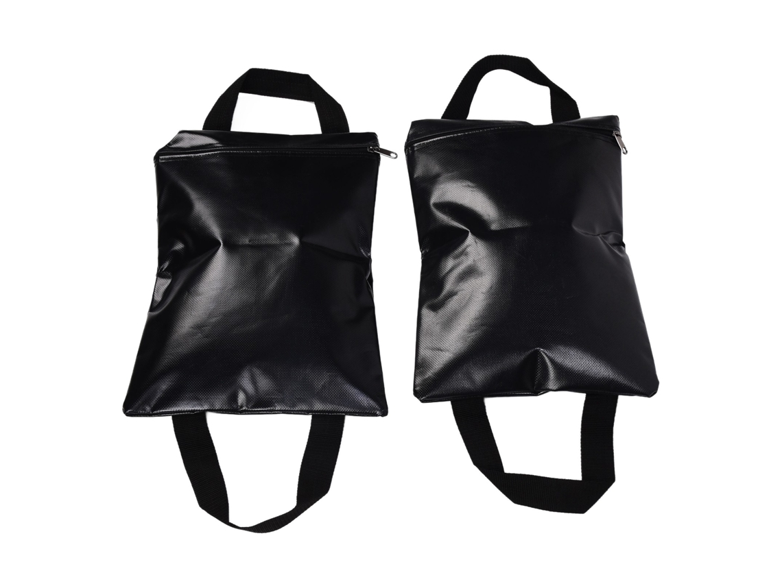 Rebe-2pcs Bolsas De Arena Negras Portátiles Con Vendaje Para Deportes Tiendas Exteriores Toldos Marcos De Redes