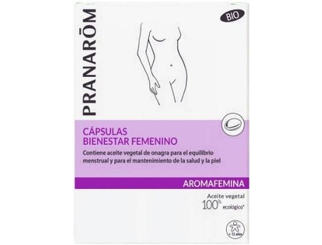 Complemento Alimentar PRANAROM Cápsulas Prímula De Bem-Estar Feminino Bio (30 cápsulas)