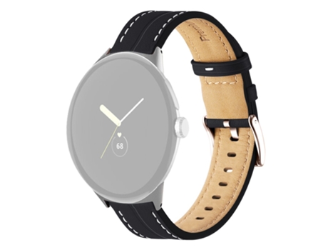 Correa de piel auténtica para Google Pixel Watch - negro