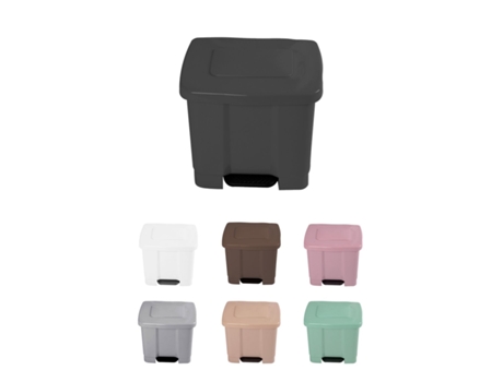 Cubo de Basura para el Reciclaje – Basurero Com Pedal 35L Com 2 Compartimentos Gris oscuro 35L