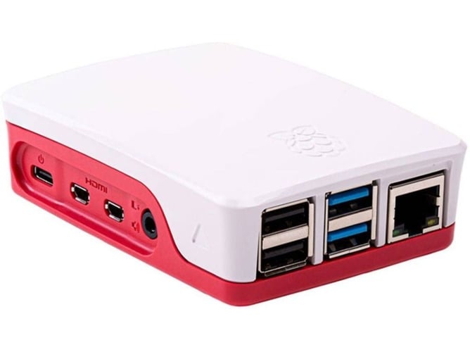Caja RASPBERRY PI 4 Rojo, Blanco