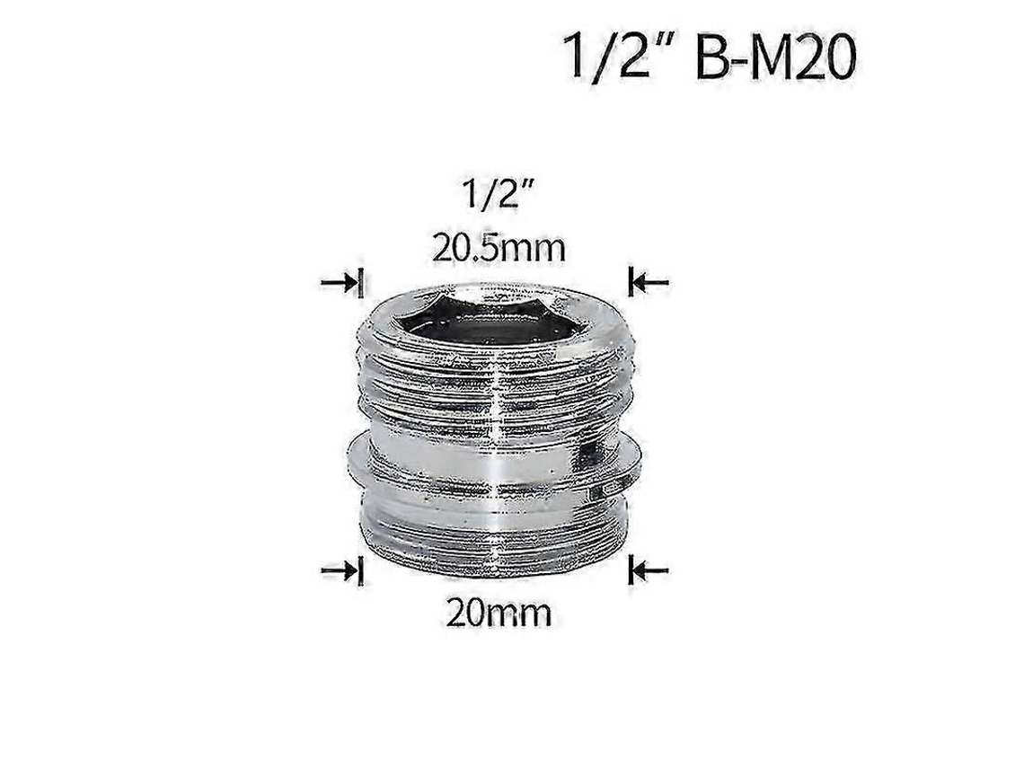 Adaptador De Reparación De Rosca Para Válvula De Agua De 1/2 A M16 M18 M20 M22 M24 M28 Para Cocina Y Baño.