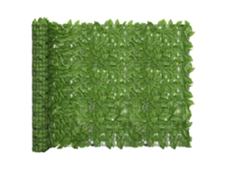 Mampara de privacidad para balcón con hojas 300x150 cm Verde Wsd306652 Lovely Home
