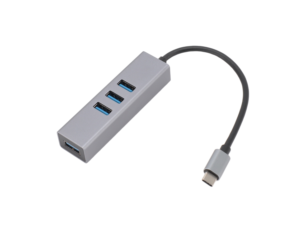 Concentrador De Datos Usb C De 4 Puertos 5gbps De Alta Velocidad 4xconcentrador Usb3.0 Para Windows Linux