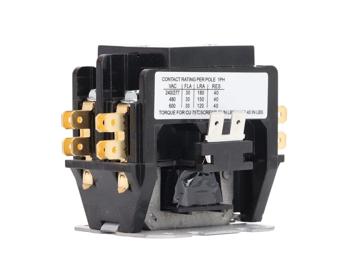 Contactor De 30 A Y 2 Polos Para Aire Acondicionado, Para Control De Potencia Hvac De 110 V.