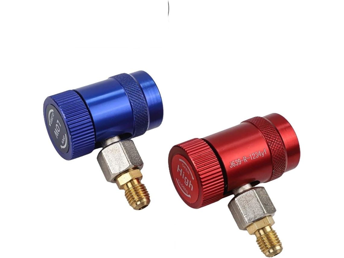 Lote De 2 Adaptadores De Acoplamiento De Ca R1234yf. Color Indicado: Metal Compacto, 68 Mm X 30 Mm.