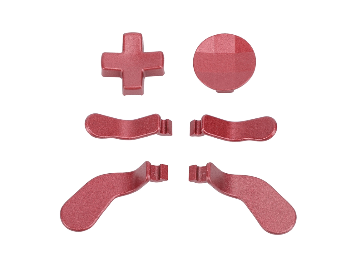 6 Peças De Páginas E D Pads De Metal Para Controle Sem Fio Elite Series 2 Red - Peças De Reposição