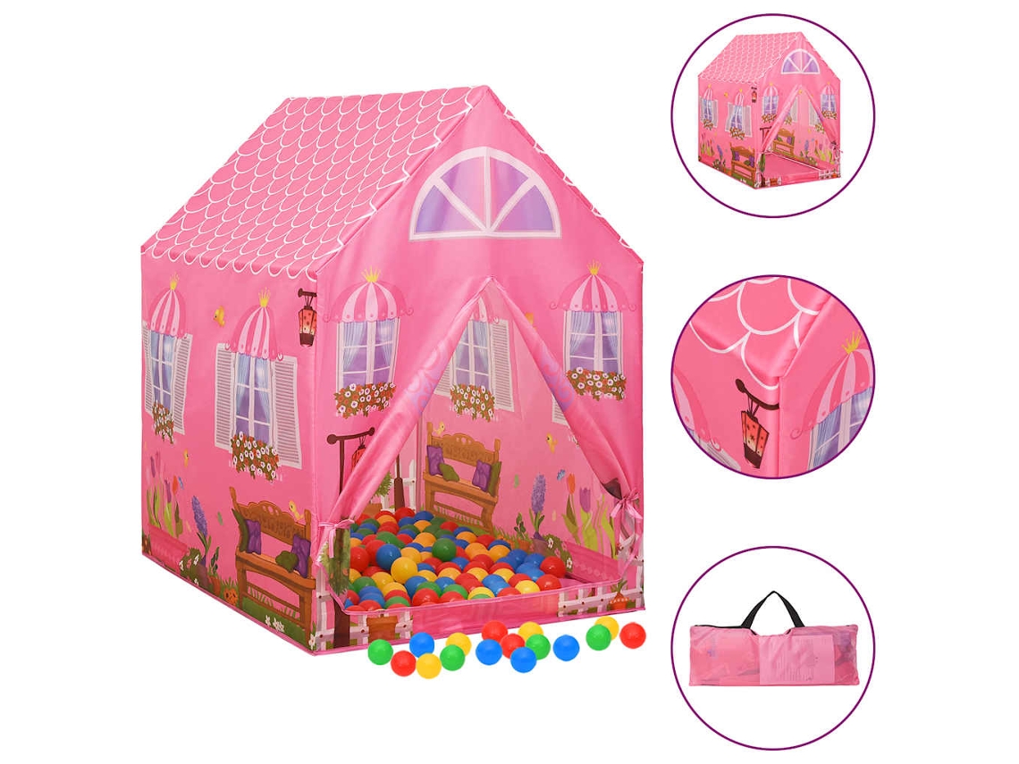 Tienda De Juegos Para Niños Rosa 69x94x104 Cm