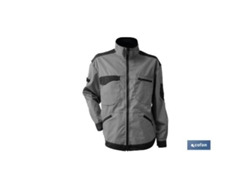 Chaqueta trabajo benz 280gms/m beis-negro t-m