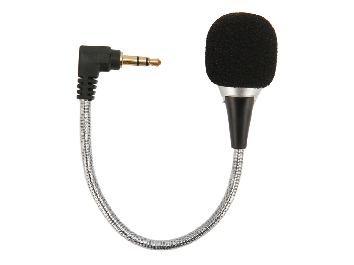 Microfone Condensador Mini Com Redução De Ruído E Gooseneck Flexível Para Notebook E Computador