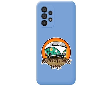 Carcasa para Samsung Galaxy A53 5G TUMUNDOSMARTPHONE Silicona Líquida Dibujos Azul