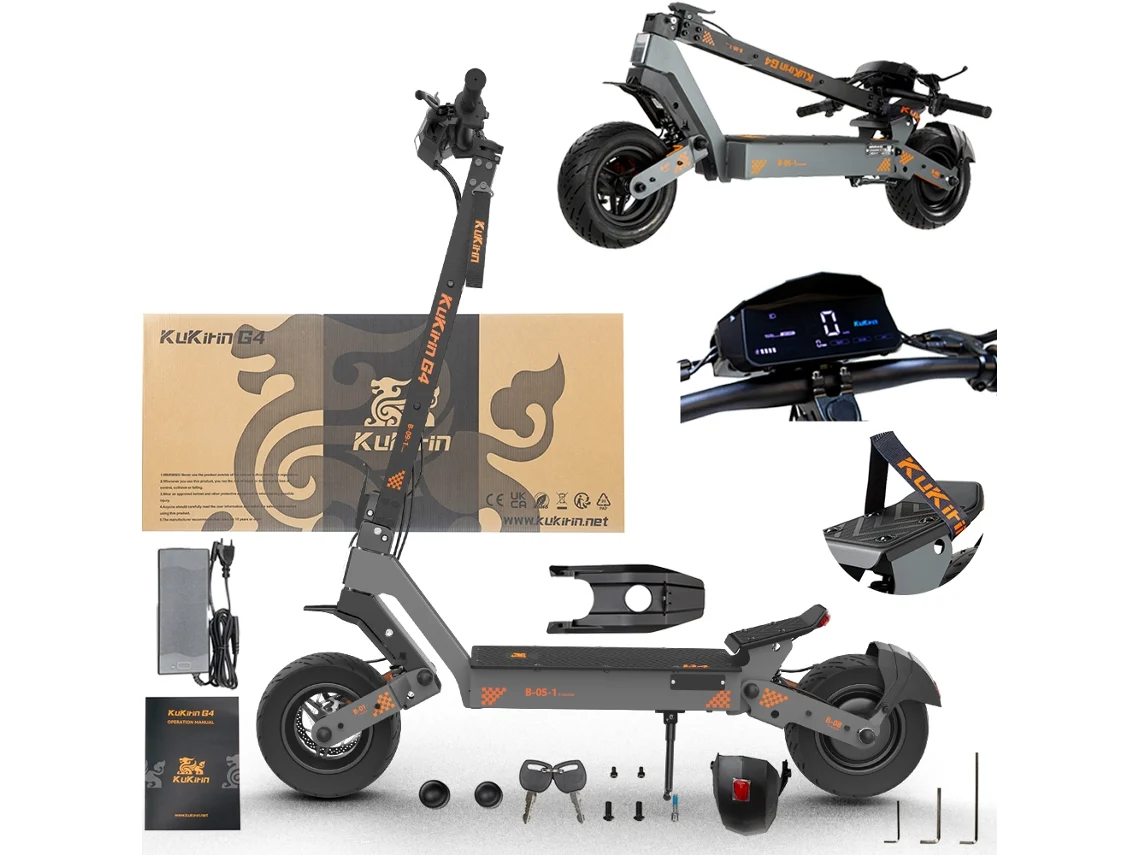 Kukirin G4 Patinete Eléctrico (Pico 2400w 60v 20ah 70km/h 75km)