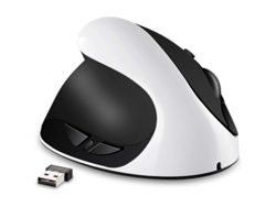 Ratón Vertical Ergonómico Inalámbrico Recargable Para Zurdos Con 6 Botones, 3 Configuraciones De Dpi (800/1200/1600) Y Receptor Usb.