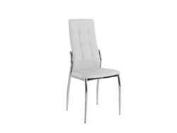 Conjunto de 2 Cadeiras de Jantar Ecopele Cami MOMMA HOME (Branco - Polipele -46x54x101 cm)