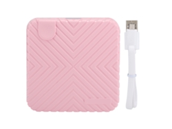 Impresora térmica portátil Bluetooth de 58 mm y 203 ppp para fotos con torno manual - Rosa