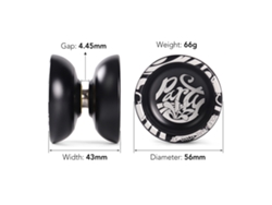Yo-yo Profesional De Aluminio Para Competición Con Cuerdas, Guante Y Manual - Regalo Para Adultos