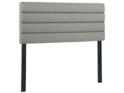 Cabecero De Cama 140 Cm Tapizado En Lino Altura Ajustable De 3 Niveles 106/116/126 Cm Montado A La Pared Gris